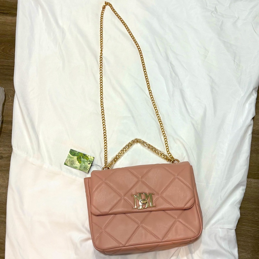 Badgley Mischka Pink Quilted Crossbody Bag (NWT) - Picture 5 of 6